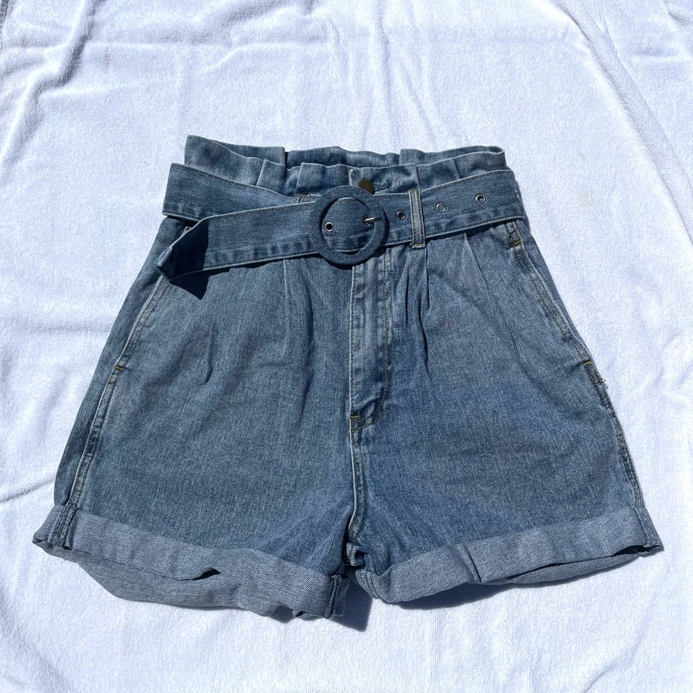 Paperbag Belted Shorts